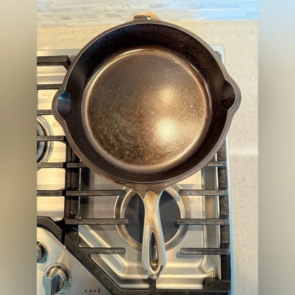 Vtg Wagner Ware Sidney -O- 1402 F Cast Iron Chicken Fryer Skillet WITH LID! USA